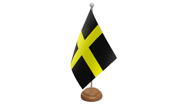 St Davids Small Flag with Wooden Stand